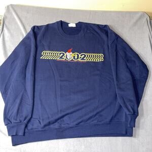 Vintage 2002 Universal‎ Studios Hollywood Navy Blue Sweater Crewneck Size XL*